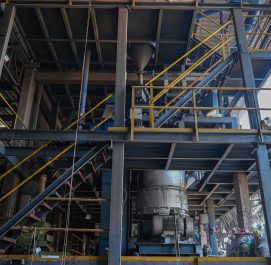 Resin coating sand plant