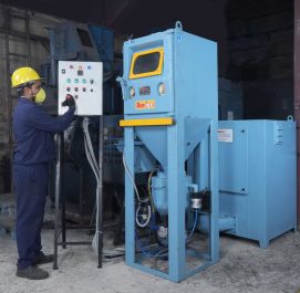 Internal shotblasting