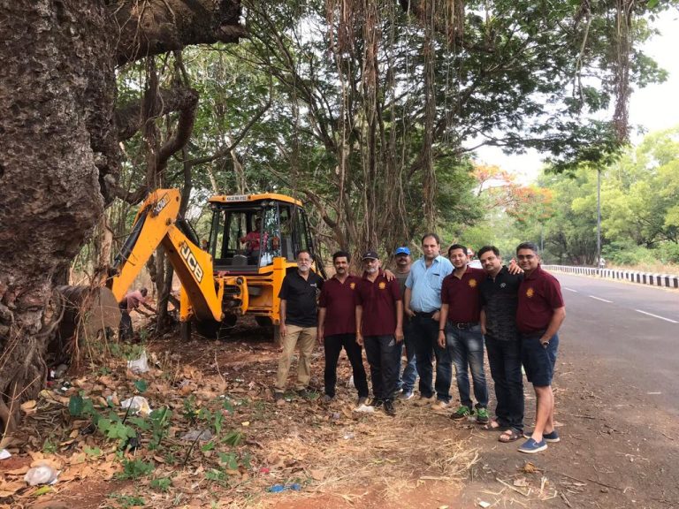 GROUND CLEANING AND TREE PLANTATION 1